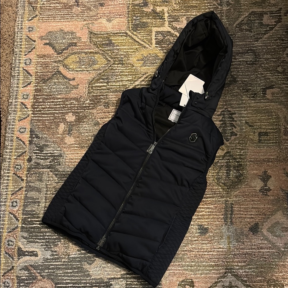Navy Blue Samshield Puffer Vest BNWT Size S